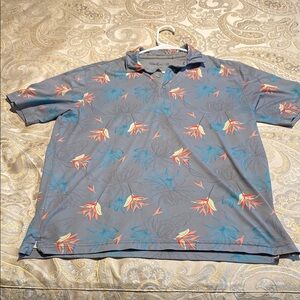 Men's Gray Floral Shirt